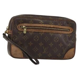 LOUIS VUITTON Monogram Marly Dragonne GM Clutch Bag M51825 LV Auth bs30865